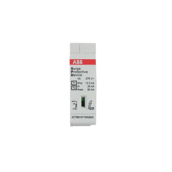 ABB 2CTB815710R2600, OVR T1-T2 12.5-275s C QS, Modüler DIN, AG Parafudrlar için Yedek Kartuş, Tip 1+Tip 2