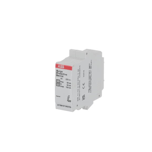ABB 2CTB815710R2700, OVR T1-T2 N 50-275s C QS, Modüler DIN, AG Parafudrlar için Yedek Nötr Kartuş, Tip 1+Tip 2