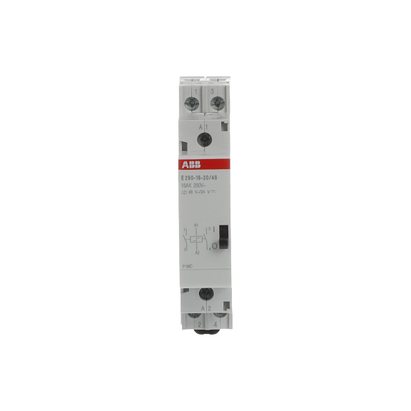 ABB 2TAZ312000R2032, E290-16-20/48, Modüler DIN, 16 Amper, Darbe Akım Rölesi, 2NA, 48 Volt AC, 24 Volt DC