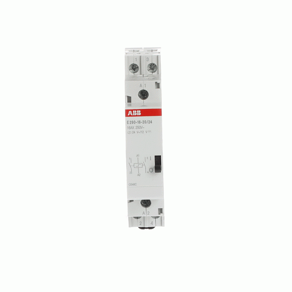 ABB 2TAZ312000R2042, E290-16-20/24, Modüler DIN, 16 Amper, Darbe Akım Rölesi, 2NA, 24 Volt AC, 12 Volt DC