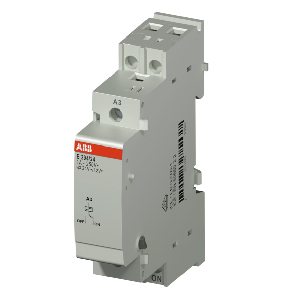 ABB 2TAZ312001R2043, E294/24, Modüler DIN, Darbe Akım Röleleri için Merkezi On-Off Kontrol Modülü, 24 Volt AC