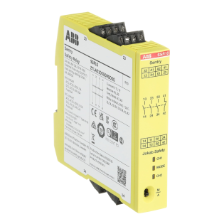 ABB 2TLA010050R0000, SSR10, Güvenlik Rölesi, Manuel Reset Fonksiyonlu, 3NA+1NK, 24 Volt DC