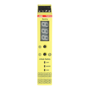 ABB 2TLA010060R0000, TSR10, Güvenlik Rölesi, 0.5sn veya 1.5sn Kapama Gecikmeli, Zamanlayıcı Fonksiyonu 0-999sn, 3NA+1NK, 24 Volt DC
