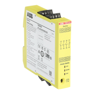 ABB 2TLA010061R0100, TSR20M, Güvenlik Rölesi, 0.5sn veya 1.5sn Kapama Gecikmeli, 3NA+1NK, 85-265 Volt AC/120-375 Volt DC
