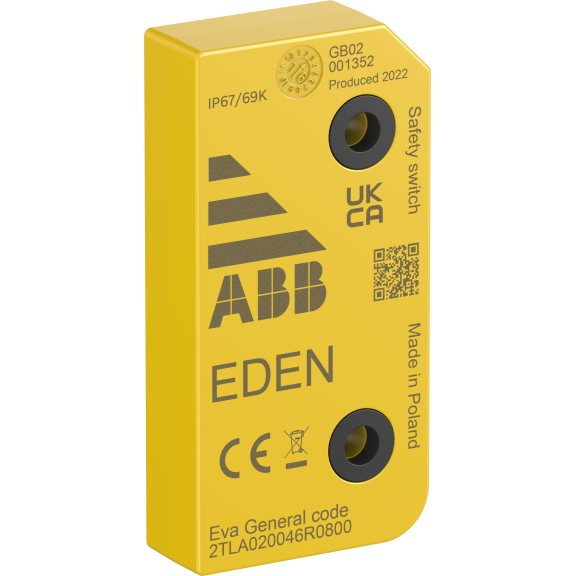 ABB 2TLA020046R0800, Eva General, EDEN Temassız Güvenlik Sensörü, Düşük Kod Seviyesi