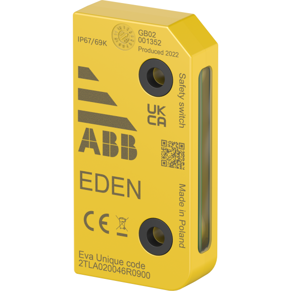 ABB 2TLA020046R0900, Eva Unique, EDEN Temassız Güvenlik Sensörü, Yüksek Kod Seviyesi