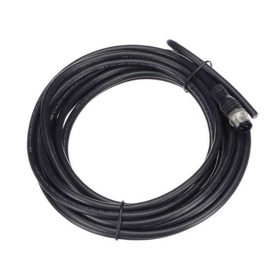 ABB 2TLA020056R0200, M12-C62, EDEN Temassız Güvenlik Sensörleri için Bağlantı Kablosu, M12, 5 Pin, Erkek Konnektör, 6m