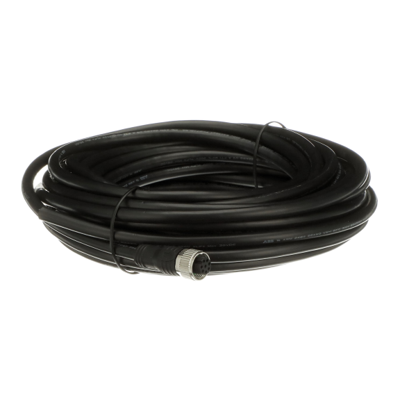 ABB 2TLA020056R4000, M12-C103, EDEN Temassız Güvenlik Sensörleri için Bağlantı Kablosu, M12, 8 Pin, Dişi Konnektör, 10m