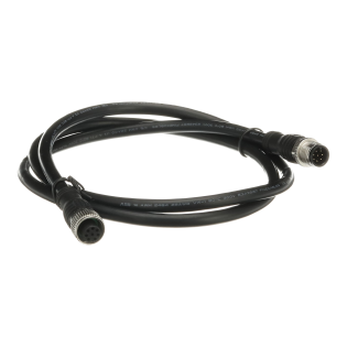 ABB 2TLA020056R5000, M12-C134, EDEN Temassız Güvenlik Sensörleri için Bağlantı Kablosu, M12, 8 Pin, Dişi-Erkek Konnektör, 1m
