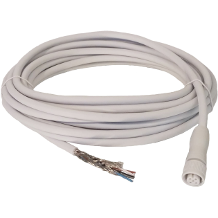ABB 2TLA020056R8100, M12-C101HE, EDEN Temassız Güvenlik Sensörleri için Bağlantı Kablosu, M12, 5 Pin, Dişi Konnektör, 10m