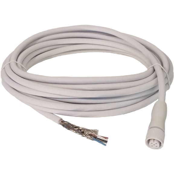 ABB 2TLA020056R8100, M12-C101HE, EDEN Temassız Güvenlik Sensörleri için Bağlantı Kablosu, M12, 5 Pin, Dişi Konnektör, 10m