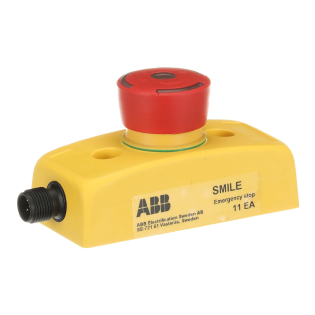 ABB 2TLA030051R0000, Smile 11 EA, Acil Durdurma Butonu, Kompakt Gövde, Harici Montaj, 2NK, M12 5 Pinli Erkek Konnektör, IP65
