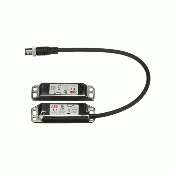 ABB 2TLA050056R2120, Sense7Z M12, Manyetik Güvenlik Anahtarı, 2NK+1NA, M12 Konnektörlü, IP69K