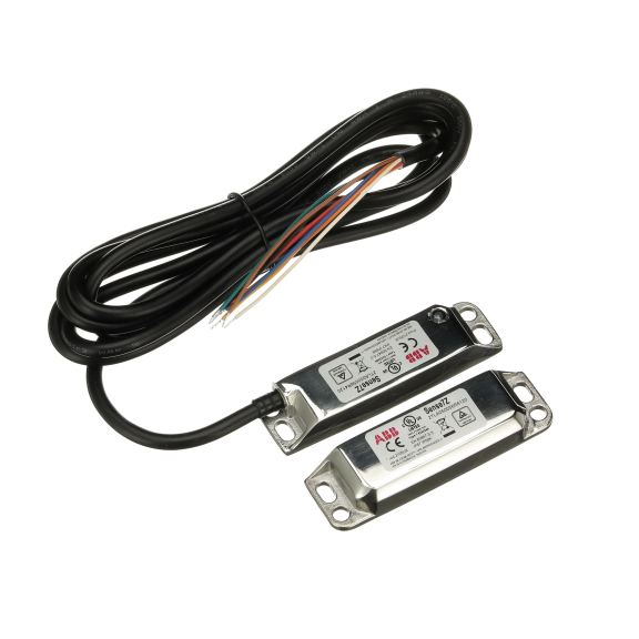 ABB 2TLA050056R4120, Sense7Z 2M, Manyetik Güvenlik Anahtarı, 2NK+1NA, 2m Kablolu, IP69K