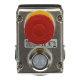 ABB 2TLA050220R0222, EStrongZ LED , Acil Durdurma Butonu, Metal Gövde, Harici Montaj, 2NA+2NK, C3xM20 Kanal, IP67