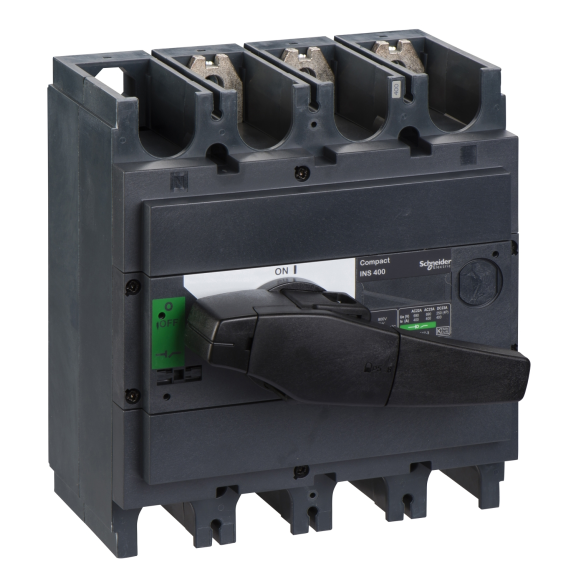 Schneider Electric 31110, ComPact INS, 400 Amper, 3 Kutuplu, Siyah Yük Ayırıcı, 50 kA, INS400