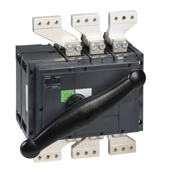Schneider Electric 31338, ComPact INS, 2000 Amper, 3 Kutuplu, Siyah Yük Ayırıcı, 105 kA, INS2000