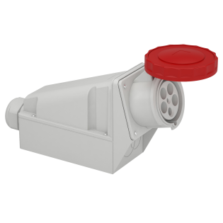 Schneider Electric 81195, Pratika, 5x125 Amper, 3P+N+T, Duvar Prizi, Vida Bağlantılı, IP67