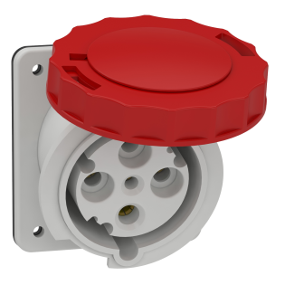 Schneider Electric 81282, Pratika, 4x63 Amper, 3P+T, Eğik Makine Prizi, Vida Bağlantılı, IP67