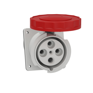 Schneider Electric 81294, Pratika, 4x125 Amper, 3P+T, Eğik Makine Prizi, Vida Bağlantılı, IP67