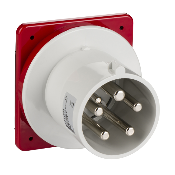 Schneider Electric 81533, Pratika, 5x63 Amper, 3P+N+T, Düz Makine Fişi, Vida Bağlantılı, IP44