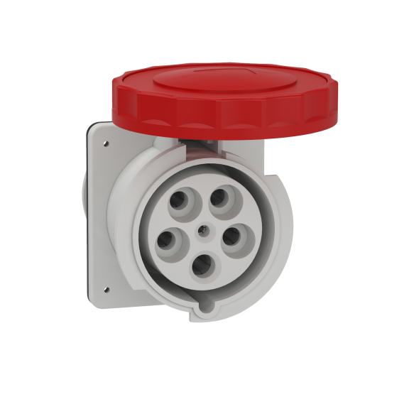 Schneider Electric 81695, Pratika, 5x125 Amper, 3P+N+T, Düz Makine Prizi, Vida Bağlantılı, IP67