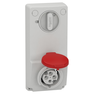 Schneider Electric 82035, Pratika, 4x16 Amper, 3P+T, Makine Prizi, Anahtarlı, IP44