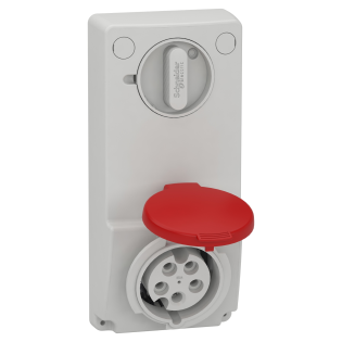 Schneider Electric 82036, Pratika, 5x16 Amper, 3P+N+T, Makine Prizi, Anahtarlı, IP44