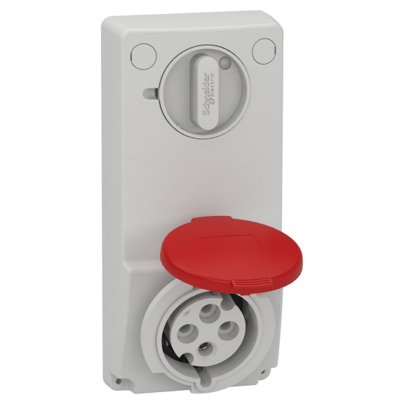 Schneider Electric 82046, Pratika, 4x32 Amper, 3P+T, Makine Prizi, Anahtarlı, IP44