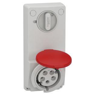 Schneider Electric 82047, Pratika, 5x32 Amper, 3P+N+T, Makine Prizi, Anahtarlı, IP44