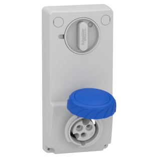 Schneider Electric 82081, Pratika, 3x16 Amper, 2P+T, Makine Prizi, Anahtarlı, IP65