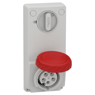 Schneider Electric 82086, Pratika, 5x16 Amper, 3P+N+T, Makine Prizi, Anahtarlı, IP65