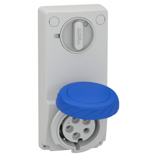 Schneider Electric 82092, Pratika, 3x32 Amper, 2P+T, Makine Prizi, Anahtarlı, IP65