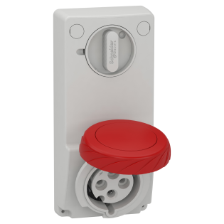 Schneider Electric 82096, Pratika, 4x32 Amper, 3P+T, Makine Prizi, Anahtarlı, IP65