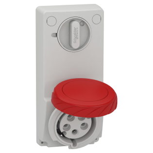 Schneider Electric 82097, Pratika, 5x32 Amper, 3P+N+T, Makine Prizi, Anahtarlı, IP65