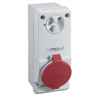 Schneider Electric 83036, Pratika, 5x16 Amper, 3P+N+T, Duvar Prizi, Anahtarlı, IP44