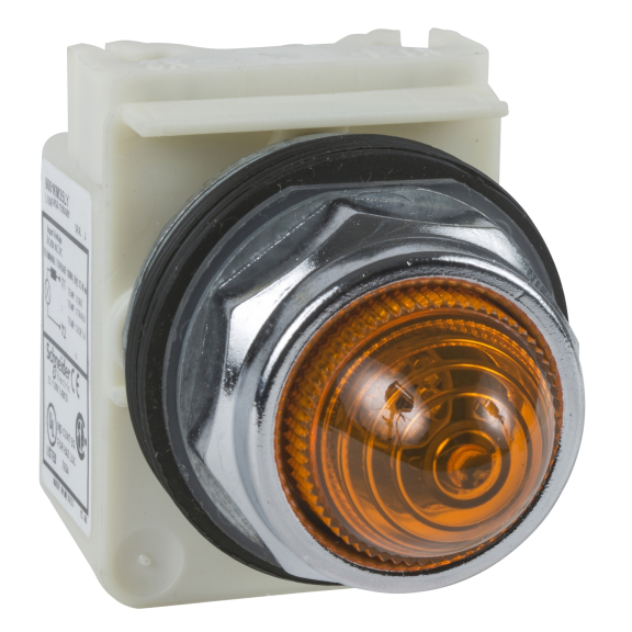 Schneider Electric 9001KP7A9, Harmony Stil 9, Sarı, Sinyal Lambası, 230 Volt AC Dahili Ampullü, 30mm
