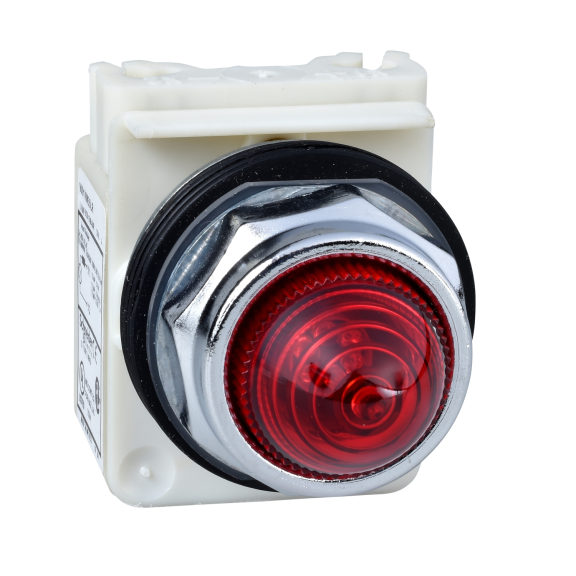 Schneider Electric 9001KP7R9, Harmony Stil 9, Kırmızı, Sinyal Lambası, 230 Volt AC Dahili Ampullü, 30mm