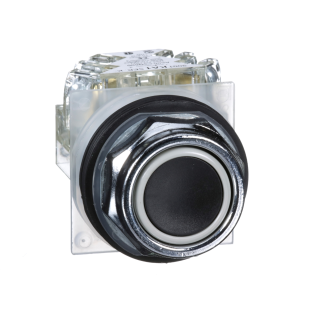 Schneider Electric 9001KR1BH13, Harmony Stil 9, Siyah, Yaylı Buton, 1K/A, 30mm