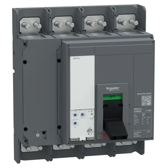 Schneider Electric E100F420FM, EasyPact CVS, 400-1000 Amper, 4 Kutuplu, 36 kA, Kompakt Şalter, CVS1000F, ETS 2.0