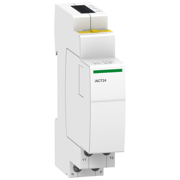 Schneider Electric A9C15924, Acti 9 iCT, iACT 24V DC Kontrol ve Yardımcı Kontak 1 NA, Ti24 PLC Arayüzlü