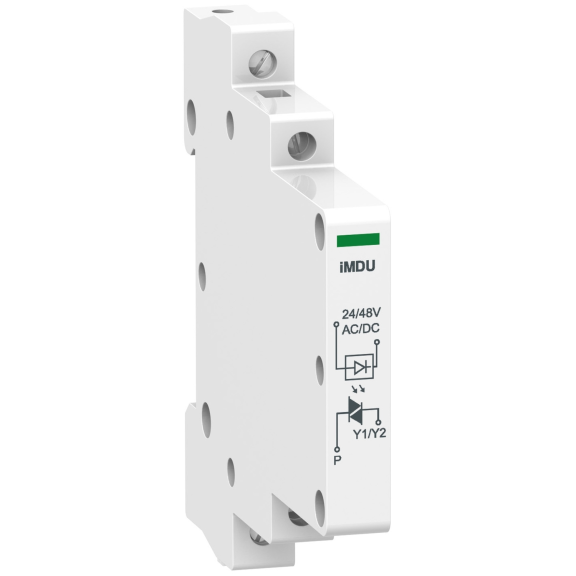 Schneider Electric A9C18195, Acti 9, RCA ve Reflex iC60 için iMDU 24-48V DC Gerilim Uyarlama Modülü