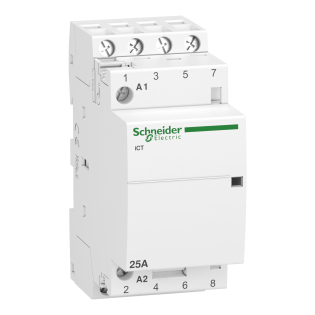 Schneider Electric A9C20834, Acti9 iCT, 25 Amper, 4NA, Sessiz Kontaktör, 230-240 Volt AC