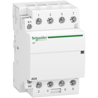 Schneider Electric A9C20844, Acti9 iCT, 40 Amper, 4NA, Sessiz Kontaktör, 230-240 Volt AC
