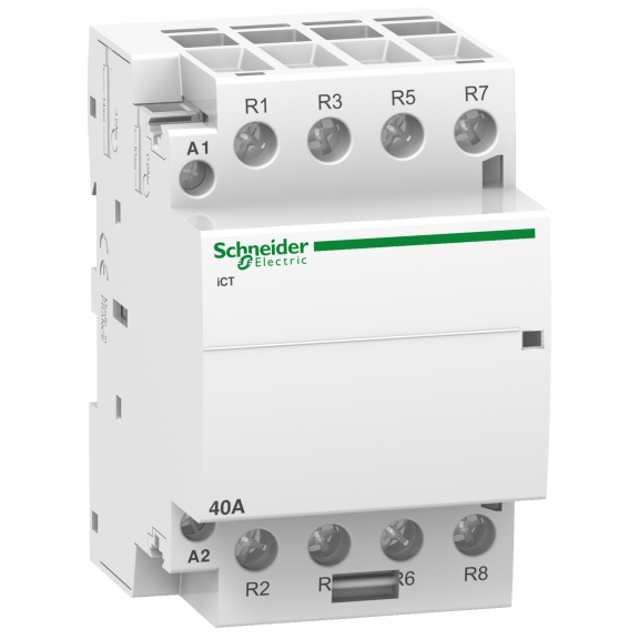 Schneider Electric A9C20847, Acti9 iCT, 40 Amper, 4NK, Sessiz Kontaktör, 230-240 Volt AC