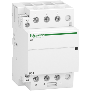Schneider Electric A9C20863, Acti9 iCT, 63 Amper, 3NA, Sessiz Kontaktör, 230-240 Volt AC