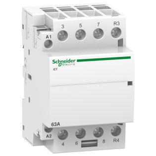 Schneider Electric A9C20869, Acti9 iCT, 63 Amper, 3NA+1NK, Sessiz Kontaktör, 230-240 Volt AC