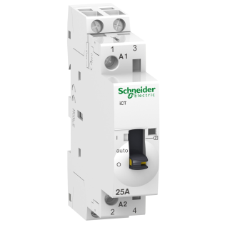 Schneider Electric A9C21732, Acti9 iCT, 25 Amper, 2NA, Sessiz Kontaktör, 230-240 Volt AC