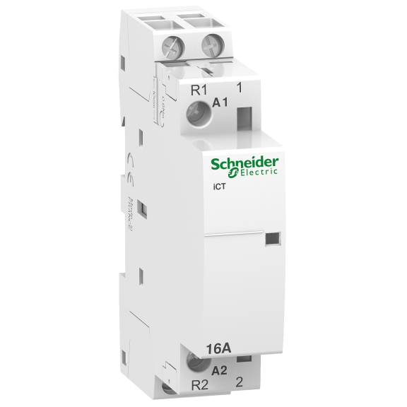 Schneider Electric A9C22715, Acti9 iCT, 16 Amper, 1NA+1NK, Sessiz Kontaktör, 230-240 Volt AC