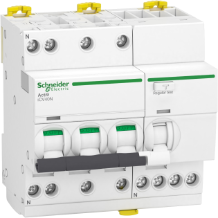 Schneider Electric A9DE3710, Acti 9 iDPNa Vigi, 10 Amper, 30mA, AC Tip, Kaçak Akım Korumalı Otomatik Sigorta, 6 kA, 3 Faz+Nötr